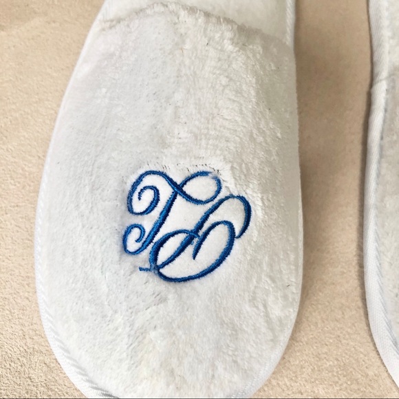 New Princess Cruise Line Monogram Terry Slippers - Picture 2 of 8